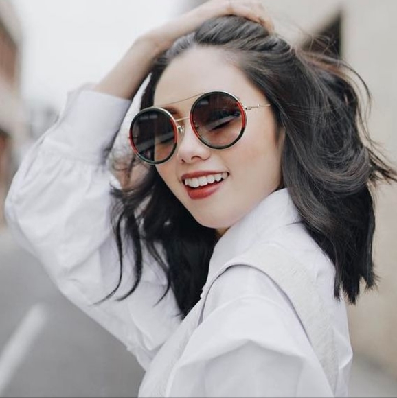 NEW GUCCI ROUND WOMEN'S SUNGLASSES GUCCI GG0061S 003 - Picture 1 of 12